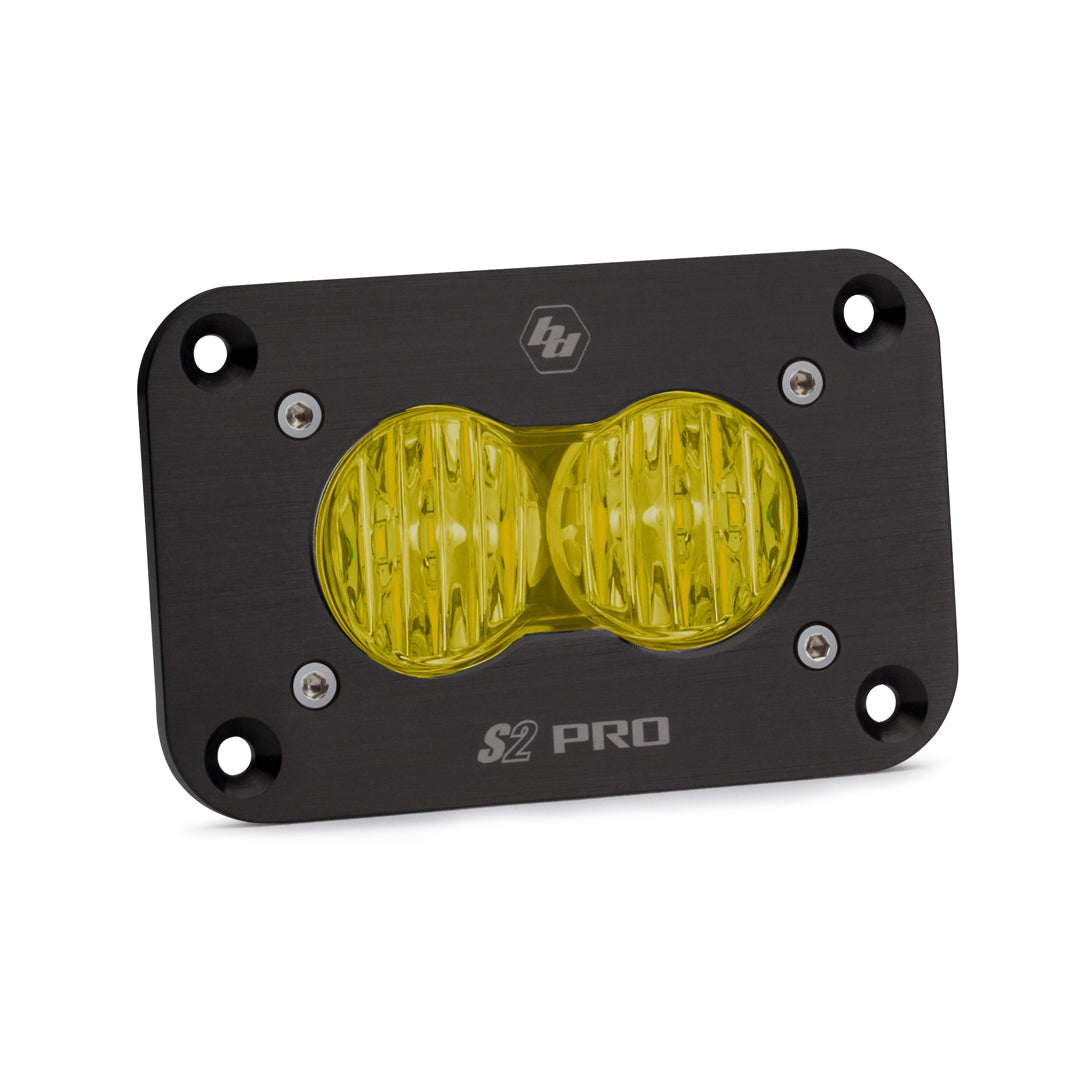 S2 Pro, LED Wide Cornering, Amber, Flush Mount