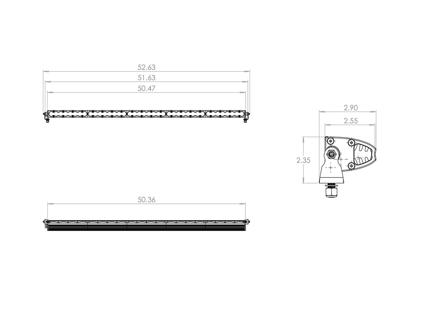 50 Inch LED Light Bar Driving Combo Pattern S8 Series Baja Designs